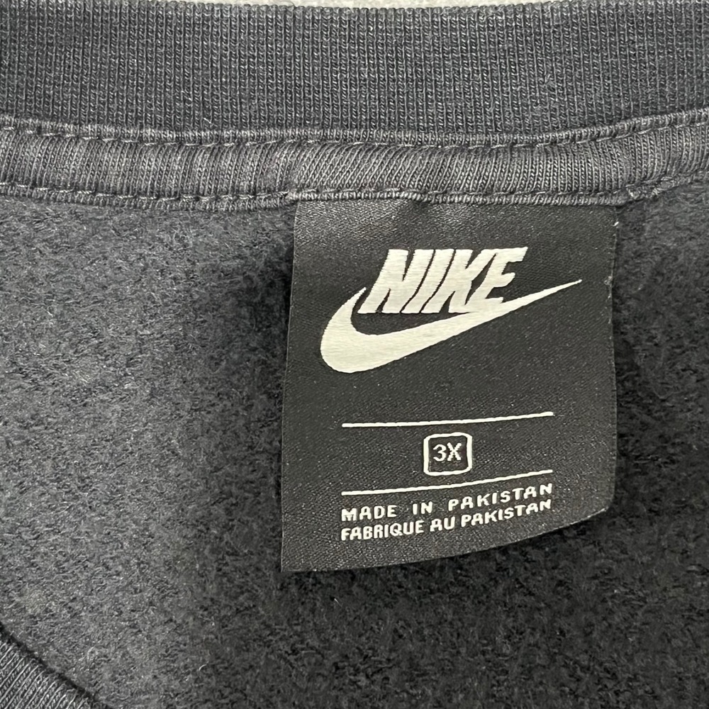 Nike Sportswear Essential Fleece Sweatshirt Black Oversized 3X CZ3373-010 Womens - Picture 3 of 8